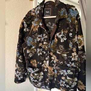 Todd Snyder Textured Floral Jacquard Jacket – Statement Blazer